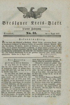 Breslauer Kreis-Blatt. Jg.4, № 31 (5 August 1837)