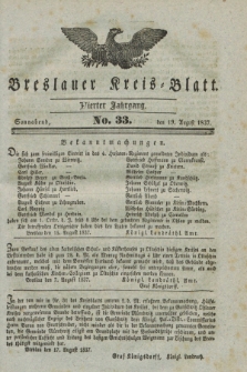 Breslauer Kreis-Blatt. Jg.4, № 33 (19 August 1837)