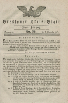 Breslauer Kreis-Blatt. Jg.4, № 36 (9 September 1837)
