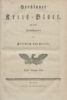 Breslauer Kreis-Blatt. Jg.5, No. 1 (6 Januar 1838)