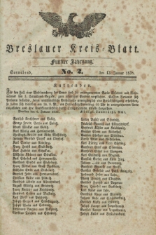 Breslauer Kreis-Blatt. Jg.5, No. 2 (13 Januar 1838)