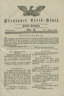 Breslauer Kreis-Blatt. Jg.5, No. 5 (3 Februar 1838)