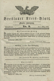 Breslauer Kreis-Blatt. Jg.5, No. 9 (3 März 1838)