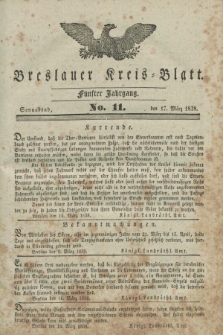 Breslauer Kreis-Blatt. Jg.5, No. 11 (17 März 1838)