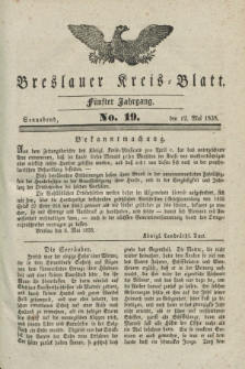 Breslauer Kreis-Blatt. Jg.5, No. 19 (12 Mai 1838)