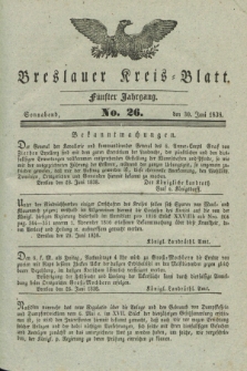 Breslauer Kreis-Blatt. Jg.5, No. 26 (30 Juni 1838)