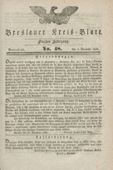 Breslauer Kreis-Blatt. Jg.5, No. 48 (1 December 1838)