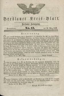 Breslauer Kreis-Blatt. Jg.6, No. 13 (30 März 1839)
