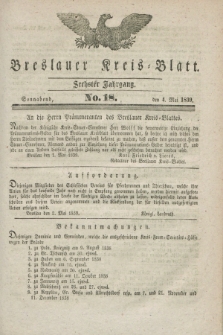 Breslauer Kreis-Blatt. Jg.6, No. 18 (4 Mai 1839)