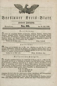 Breslauer Kreis-Blatt. Jg.6, No. 20 (18 Mai 1839)