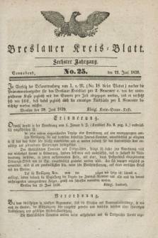Breslauer Kreis-Blatt. Jg.6, No. 25 (22 Juni 1839)