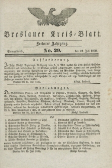 Breslauer Kreis-Blatt. Jg.6, No. 29 (20 Juli 1839)