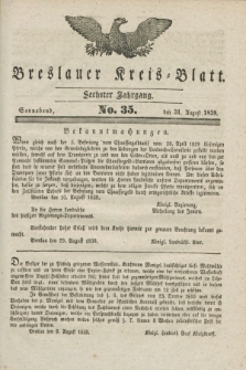 Breslauer Kreis-Blatt. Jg.6, No. 35 (31 August 1839)