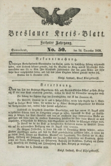 Breslauer Kreis-Blatt. Jg.6, No. 50 (14 December 1839)