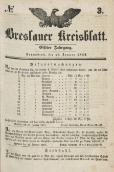Breslauer Kreisblatt. Jg.11, № 3 (20 Januar 1844)