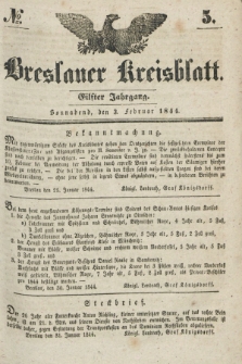Breslauer Kreisblatt. Jg.11, № 5 (3 Februar 1844)