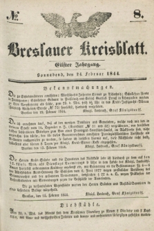 Breslauer Kreisblatt. Jg.11, № 8 (24 Februar 1844)