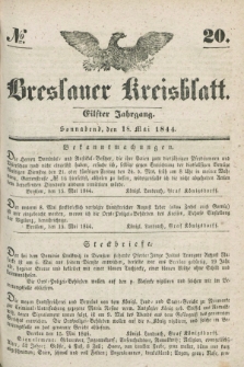 Breslauer Kreisblatt. Jg.11, № 20 (18 Mai 1844)