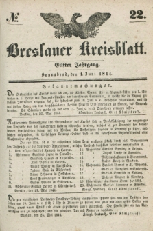 Breslauer Kreisblatt. Jg.11, № 22 (1 Juni 1844) + dod.