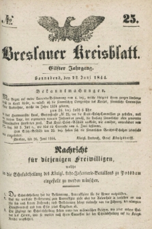 Breslauer Kreisblatt. Jg.11, № 25 (22 Juni 1844)