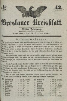 Breslauer Kreisblatt. Jg.11, № 42 (19 October 1844)