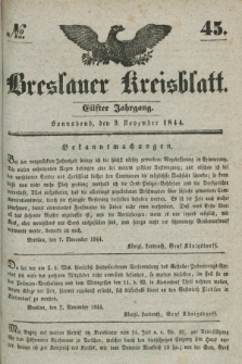 Breslauer Kreisblatt. Jg.11, № 45 (9 November 1844)