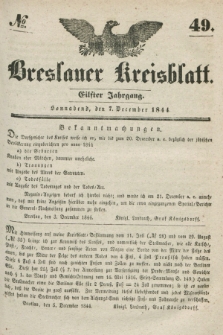 Breslauer Kreisblatt. Jg.11, № 49 (7 December 1844)