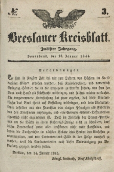 Breslauer Kreisblatt. Jg.12, № 3 (18. Januar 1845)