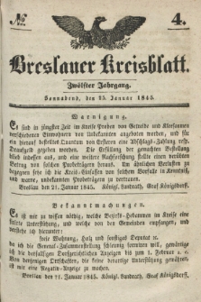 Breslauer Kreisblatt. Jg.12, № 4 (25. Januar 1845)