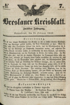 Breslauer Kreisblatt. Jg.12, № 7 (15 Februar 1845)