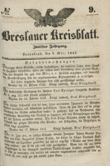 Breslauer Kreisblatt. Jg.12, № 9 (1 März 1845)