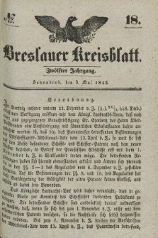 Breslauer Kreisblatt. Jg.12, № 18 (3 Mai 1845)