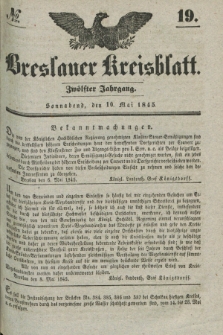 Breslauer Kreisblatt. Jg.12, № 19 (10 Mai 1845)