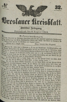 Breslauer Kreisblatt. Jg.12, № 32 (9 August 1845)