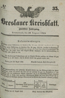 Breslauer Kreisblatt. Jg.12, № 35 (30 August 1845)