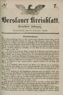 Breslauer Kreisblatt. Jg.13, № 7 (14 Februar 1846)