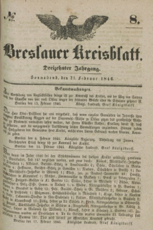 Breslauer Kreisblatt. Jg.13, № 8 (21 Februar 1846)