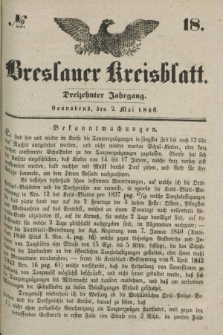 Breslauer Kreisblatt. Jg.13, № 18 (2 Mai 1846)