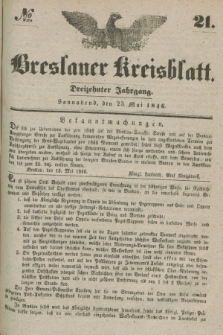 Breslauer Kreisblatt. Jg.13, № 21 (23 Mai 1846)