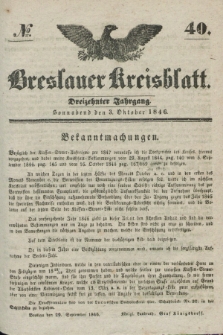 Breslauer Kreisblatt. Jg.13, № 40 (3 Oktober 1846)