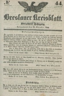 Breslauer Kreisblatt. Jg.13, № 44 (31 Oktober 1846)