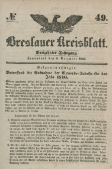 Breslauer Kreisblatt. Jg.13, № 49 (5 December 1846)