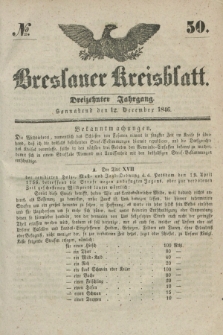 Breslauer Kreisblatt. Jg.13, № 50 (12 December 1846)