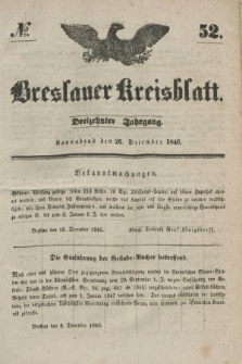 Breslauer Kreisblatt. Jg.13, № 52 (26 December 1846)