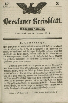 Breslauer Kreisblatt. Jg.16, № 3 (20 Januar 1849)