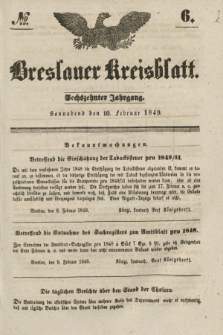 Breslauer Kreisblatt. Jg.16, № 6 (10 Februar 1849)