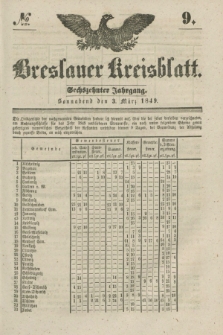 Breslauer Kreisblatt. Jg.16, № 9 (3 März 1849)
