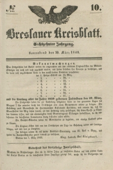 Breslauer Kreisblatt. Jg.16, № 10 (10 März 1849)