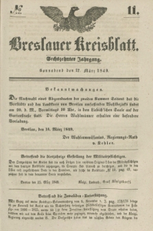 Breslauer Kreisblatt. Jg.16, № 11 (17 März 1849)