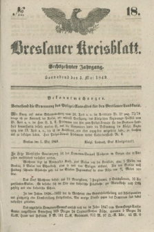 Breslauer Kreisblatt. Jg.16, № 18 (5 Mai 1849) + dod.